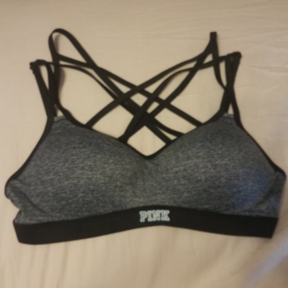 Pink Victoria's Secret Ultimate Push-Up Sports Bra
